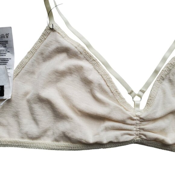 NWT VOLCOM Strappy Lace Bralette Stone Row Collection Stoned Rose (Off White) M - Picture 6 of 16